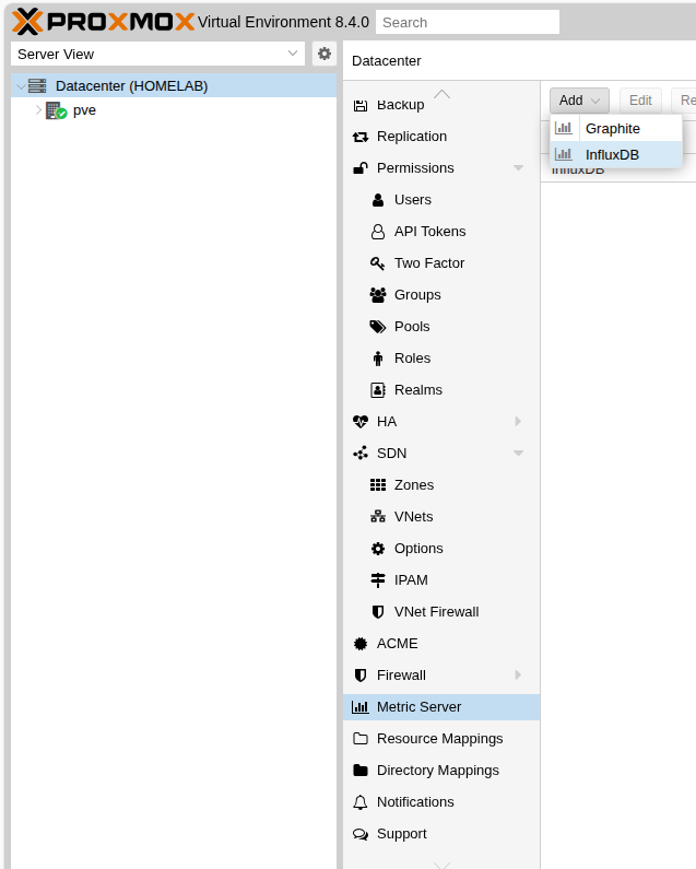 Metrics Configuration